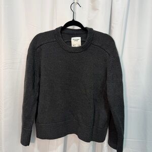 Abercrombie & Fitch Charcoal Knit Sweater